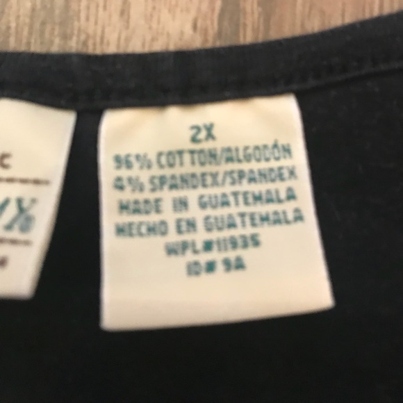 St. John’s Bay Black Studded Tank 2X - Picture 4 of 6